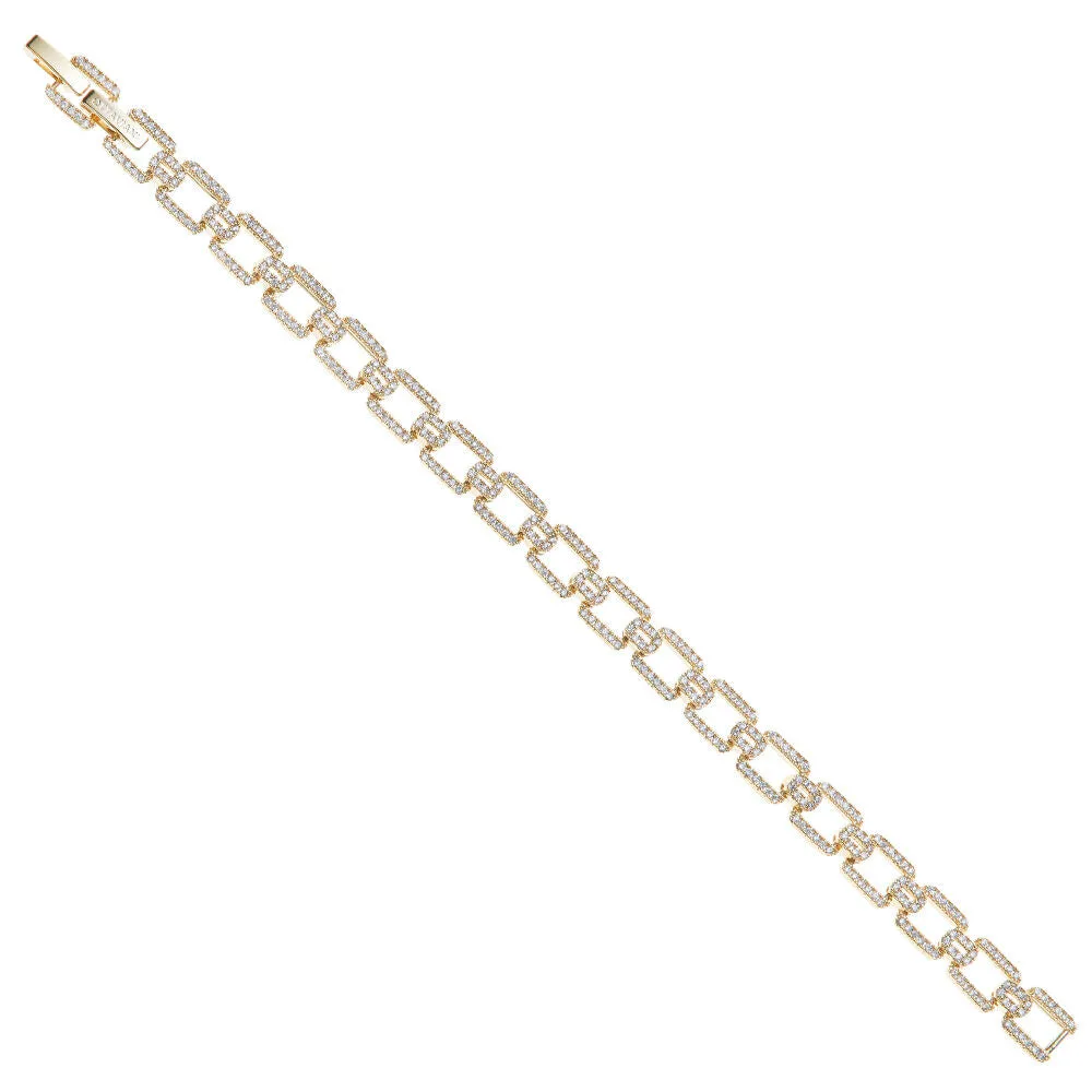 Bracciale placcato oro con cubic zirconia di Ottaviani Bijoux 501124b