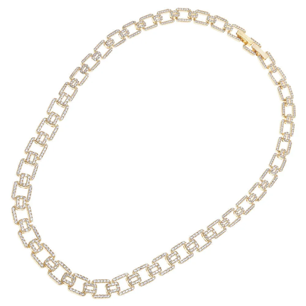 Collana placcata oro con cubic zirconia di Ottaviani Bijoux 501124C