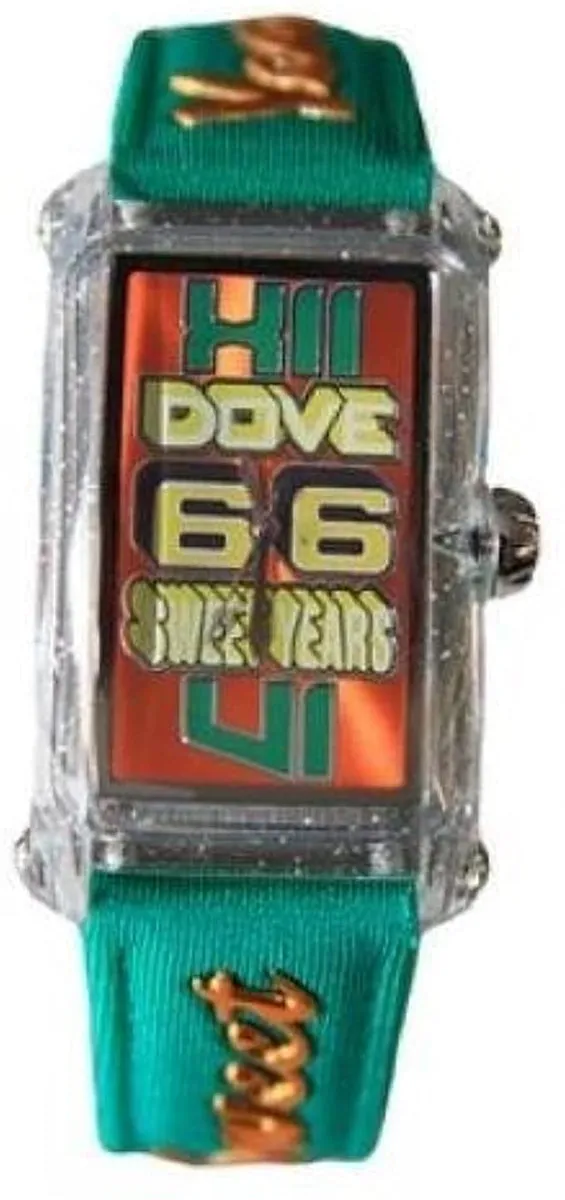 SY.6177L/58 Orologio SWEET YEARS by Chronotech Unisex Rettangolare Verde Acido e Arancione