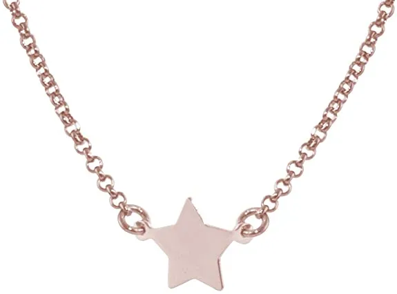FEELINGS Jewels Girocollo CLCS024R con Stella in Argento Placcato Oro Rosa
