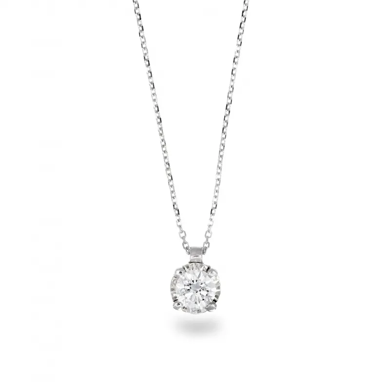 Collier con Diamante di ct 0,30 Certificato GIA
