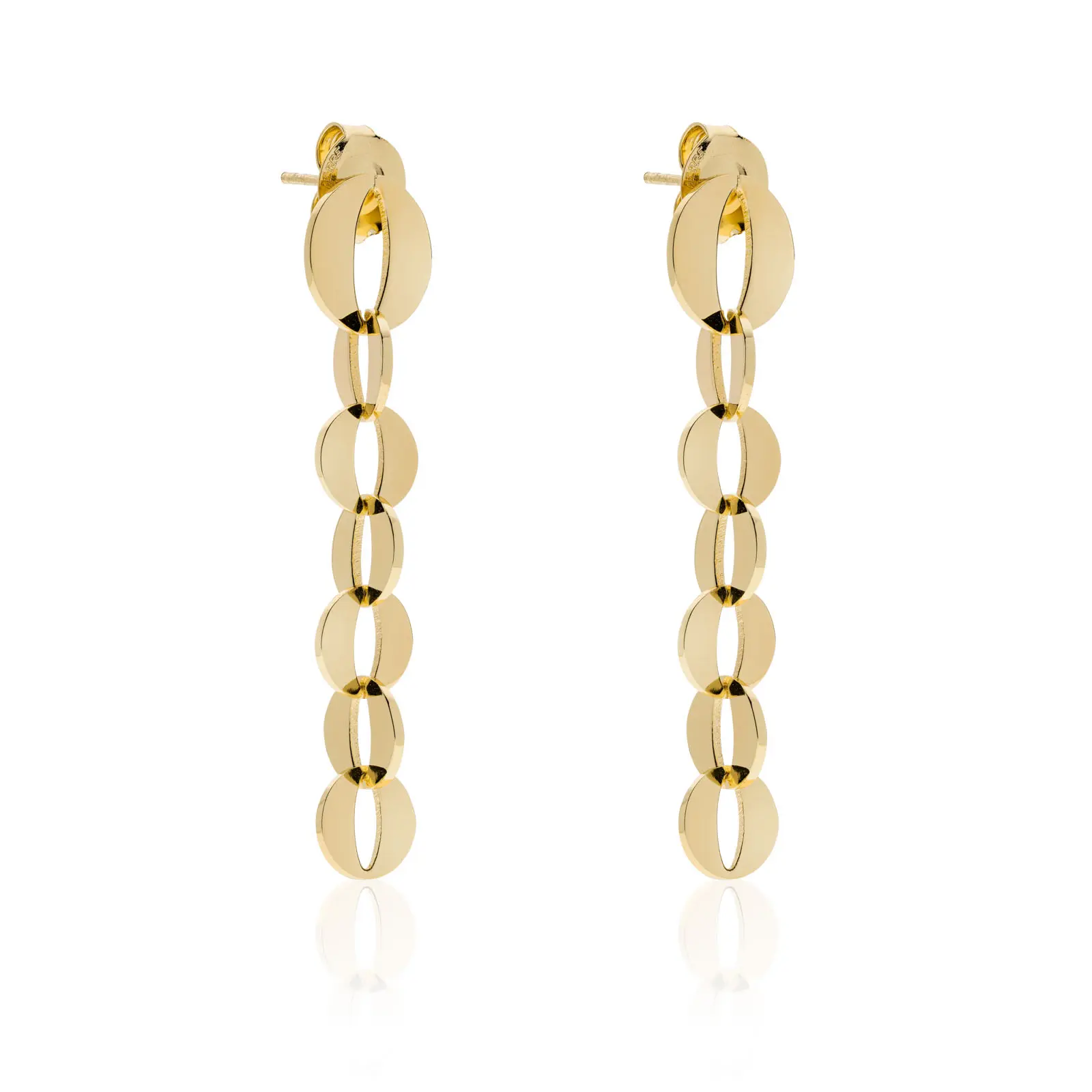 Orecchini Unoaerre donna lunghi catena tonda 2470