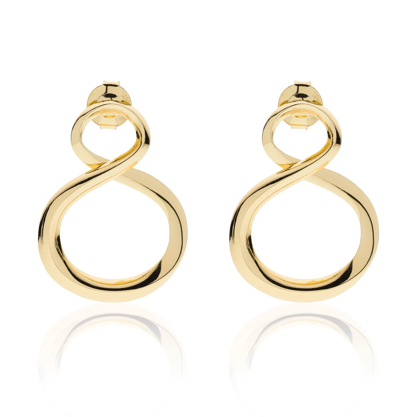 Orecchini dorati infinito Unoaerre donna 2439