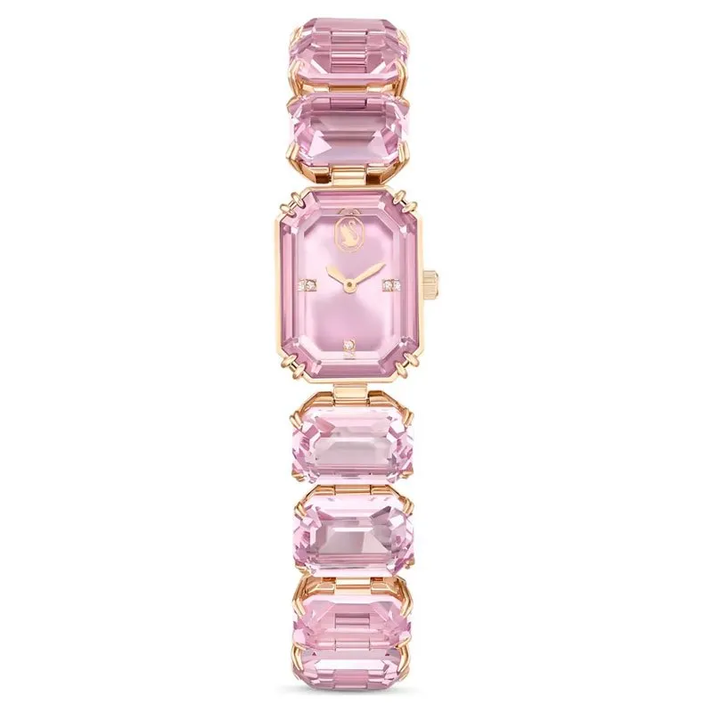 SWAROVSKI – OROLOGIO DONNA – Orologio Braccialetto con taglio Octagon, Rosa, Finitura in tono oro rosa