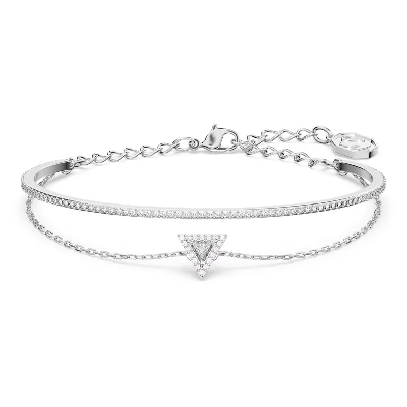 SWAROVSKI – BRACCIALE DONNA – Bracciale Ortyx Taglio triangolo, Bianco, Placcato rodio