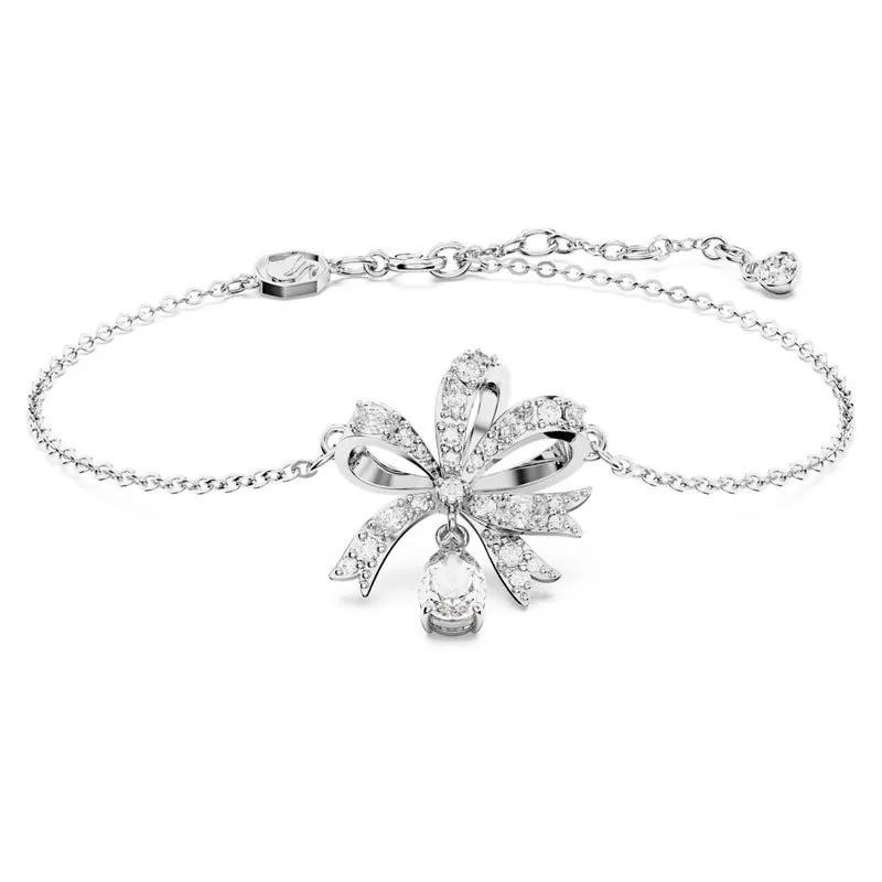 SWAROVSKI – BRACCIALE DONNA – Braccialetto Volta Fiocco, Bianco, Placcato rodio