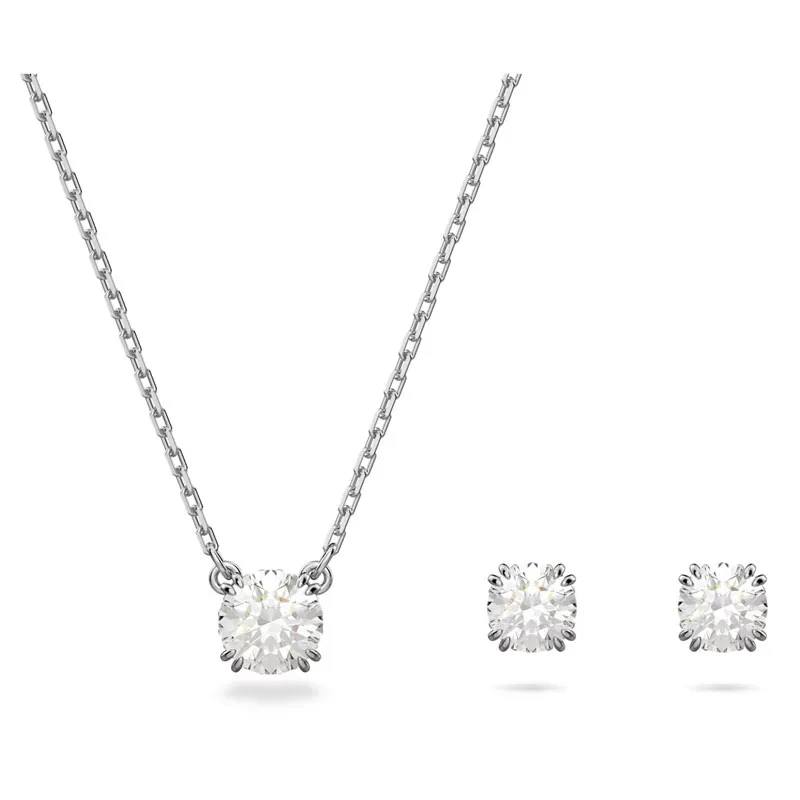 SWAROVSKI – SET DONNA – Set Constella Taglio tondo, Bianco, Placcato rodio