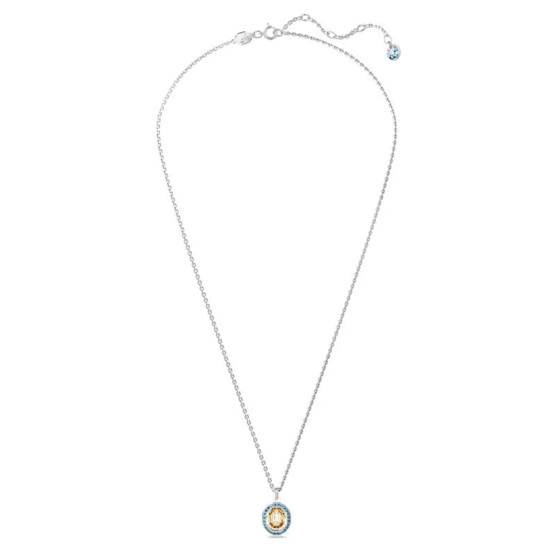 SWAROVSKI – COLLANA DONNA – Pendente Chroma Taglio ottagonale, Multicolore, Placcato rodio