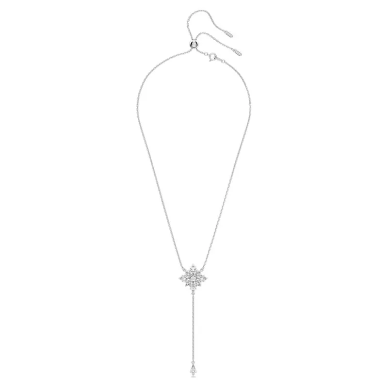 SWAROVSKI – COLLANA DONNA – Collana a Y Stella Stella, Bianco, Placcato rodio