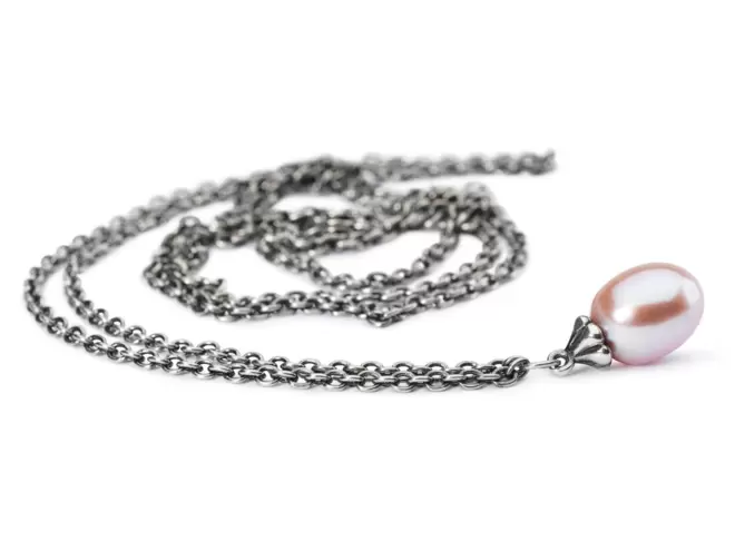 Trollbeads Collana Fantasia Con Perla Rosa