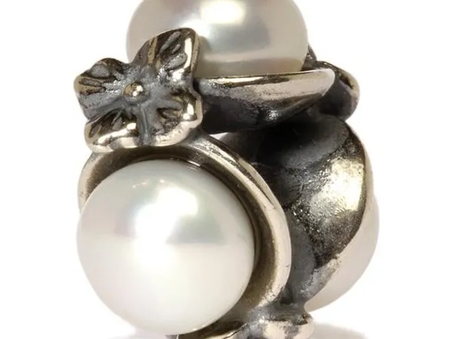 Bead Tripla Perla Bianca