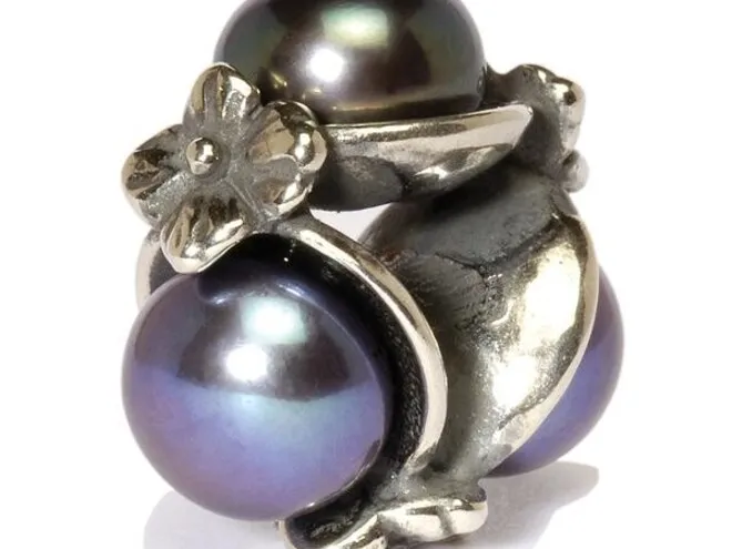 Bead Tripla Perla Nera