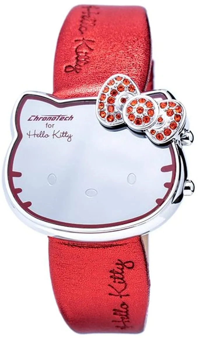 Chronotech for Hello Kitty Orologio digitale da donna con cinturino in pelle CT.7104L/24