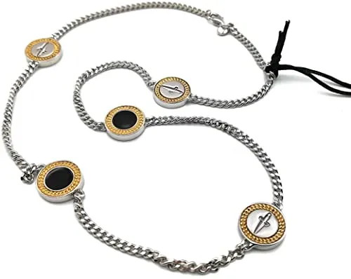 JPCL0652B CESARE PACIOTTI Jewels Collana da Donna in Argento con Charms Monete