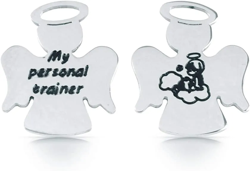 FEELINGS Jewels Orecchini FE14AOL MY PERSONAL TRAINER in acciaio a forma di ANGELO