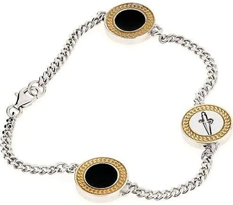 JPBR0653B CESARE PACIOTTI Jewels Bracciale da Donna in Argento con Charms Monete