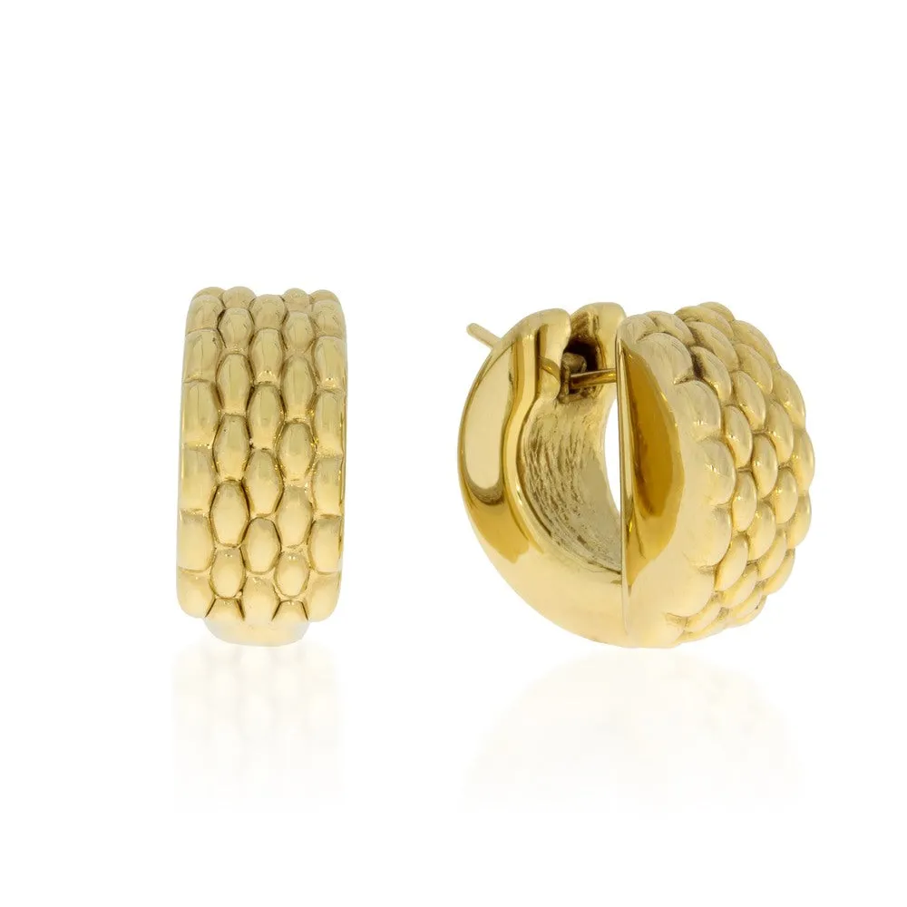 Orecchini Fope in Oro Giallo Lavorato OroR188