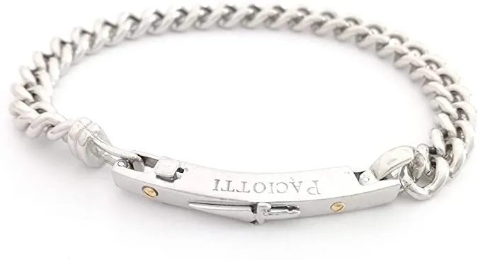 JPBR0347B CESARE PACIOTTI Jewels Bracciale a catena con targhetta e Spadino in Argento 925