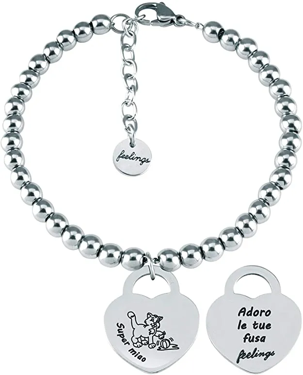 FEELINGS Jewels Bracciale FE28AB SUPER MIAO in Acciaio Inossidabile