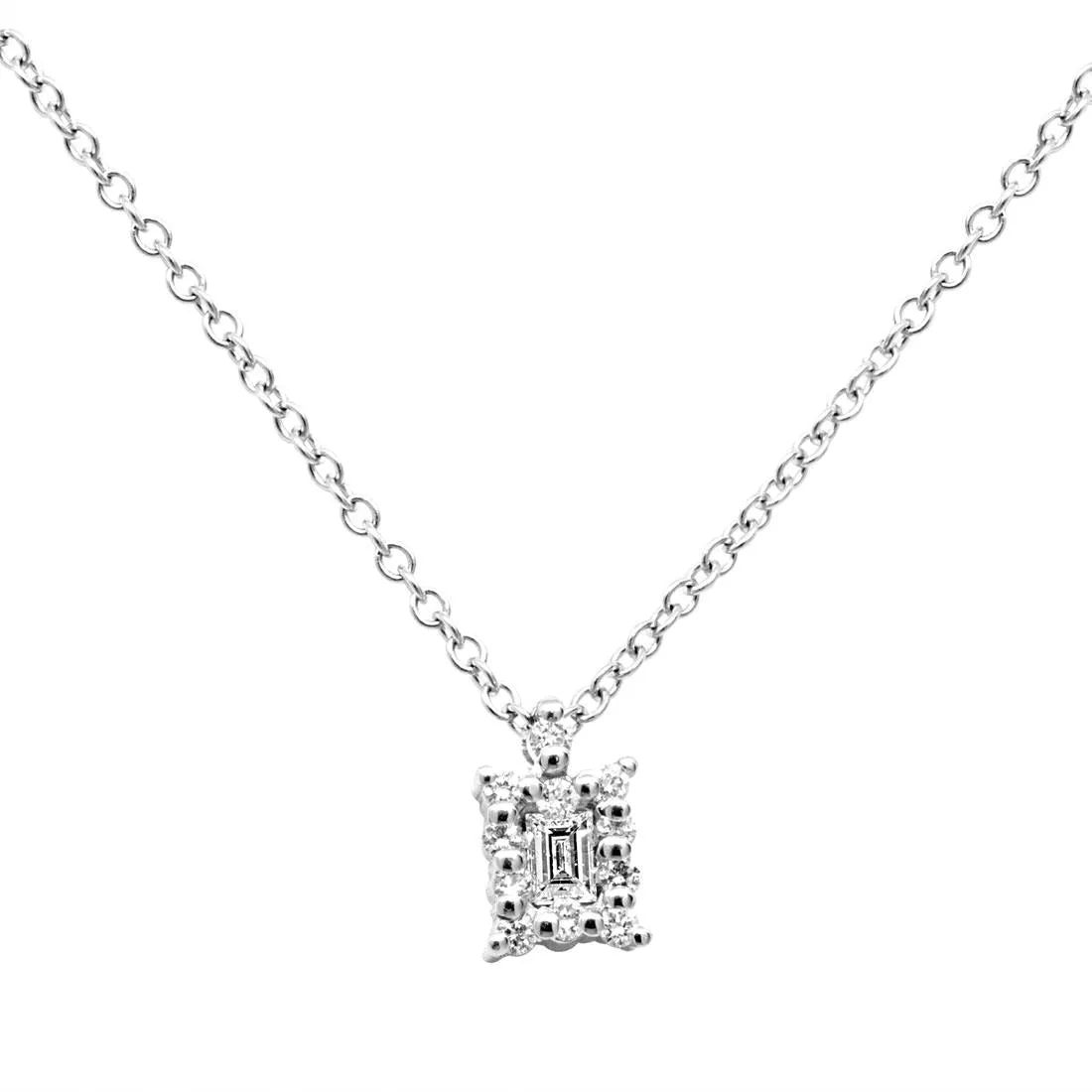 Salvini Collana In Oro Bianco E Diamanti