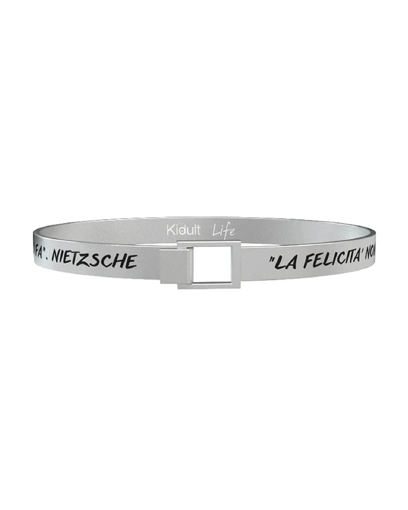 Bracciale "La felicità non è fare tutto ciò che si vuole ma volere tutto ciò che si fa" F. Nietzsche