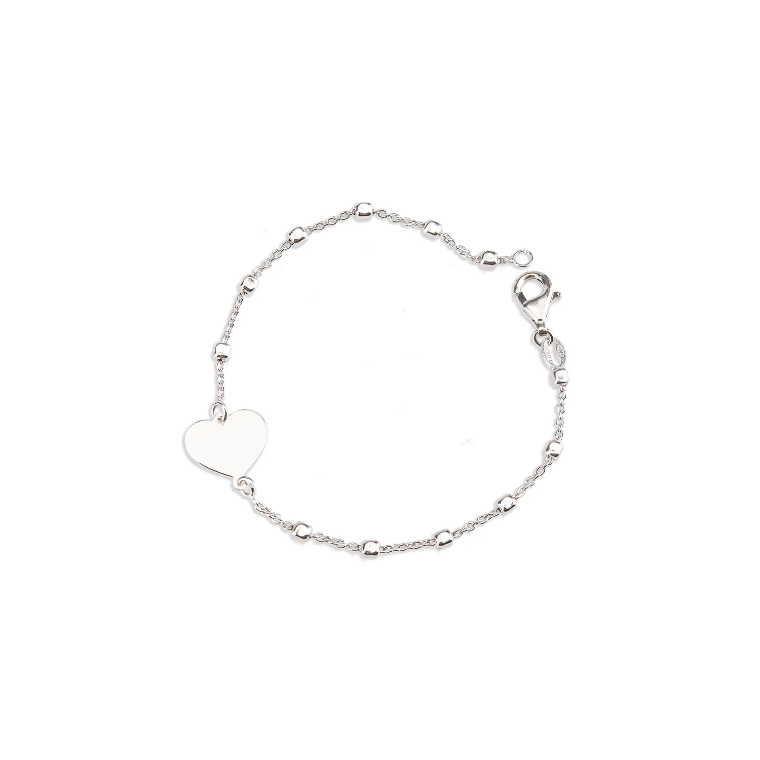 Bracciale in Argento 925 con Centrale a Cuore