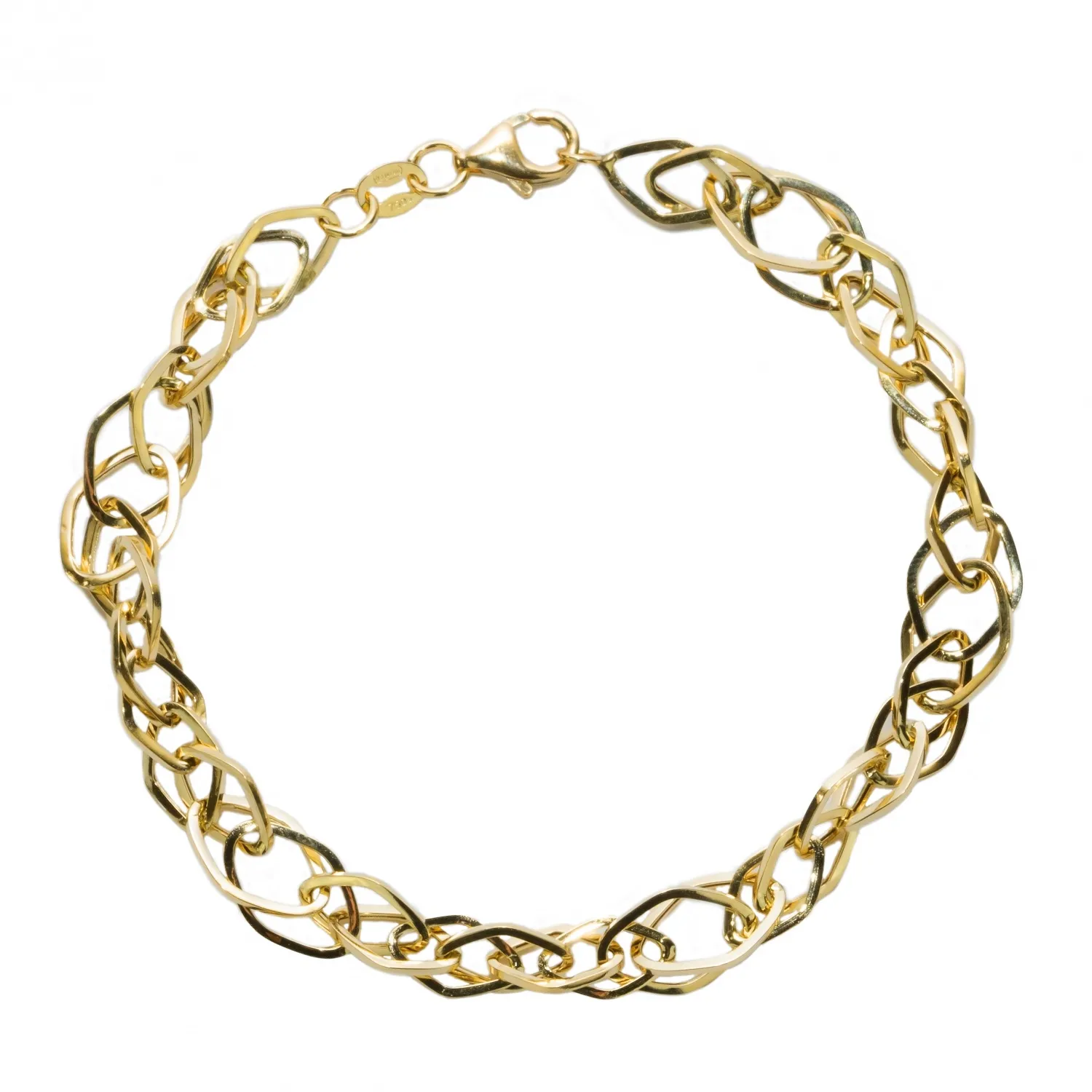 Bracciale in Oro 750 a Maglia Intrecciata