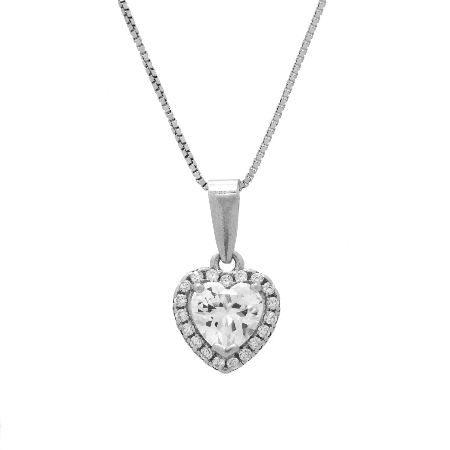 Collier in Argento 925 con Pendente a Cuore