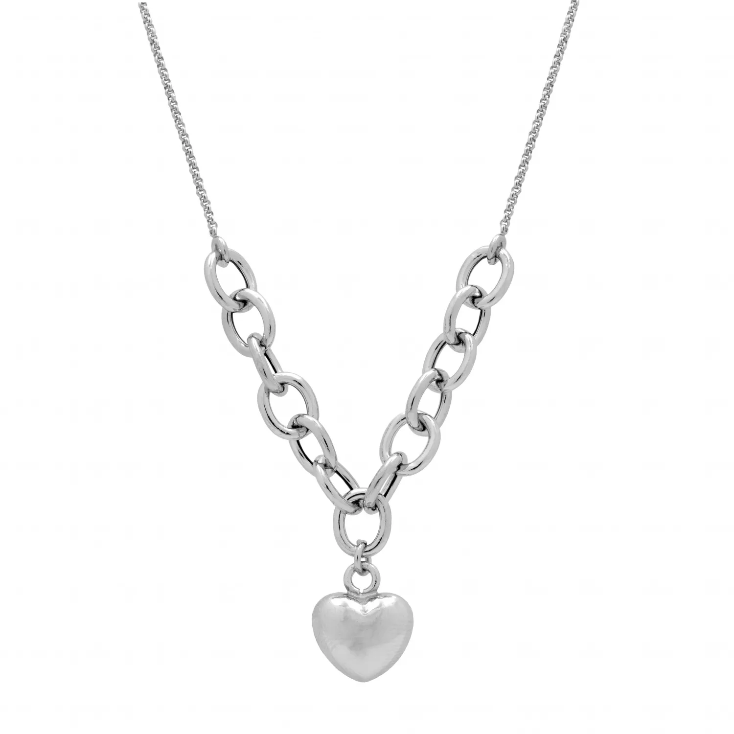 Collier in Argento 925 con Cuore pendente