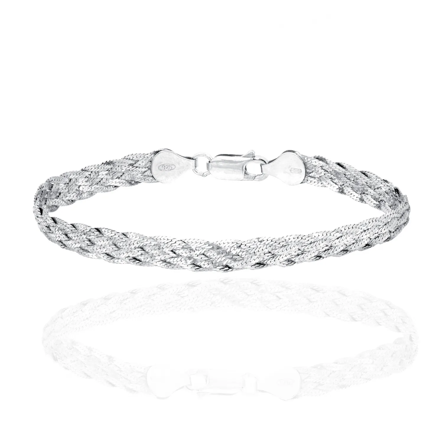 Bracciale Intrecciato in Argento 925