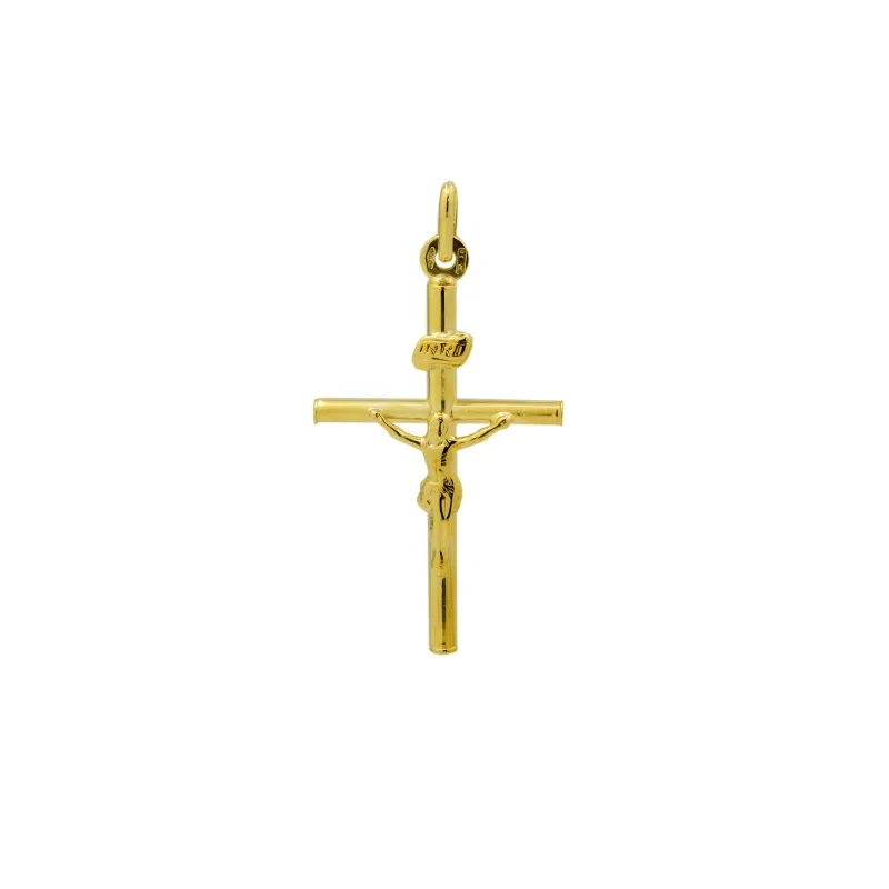 Pendente a Croce Unoaerre Classica in Oro 750