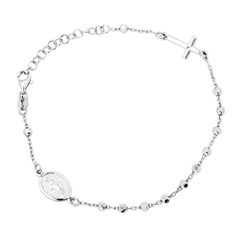Bracciale Rosario Palline Grandi in Argento 925