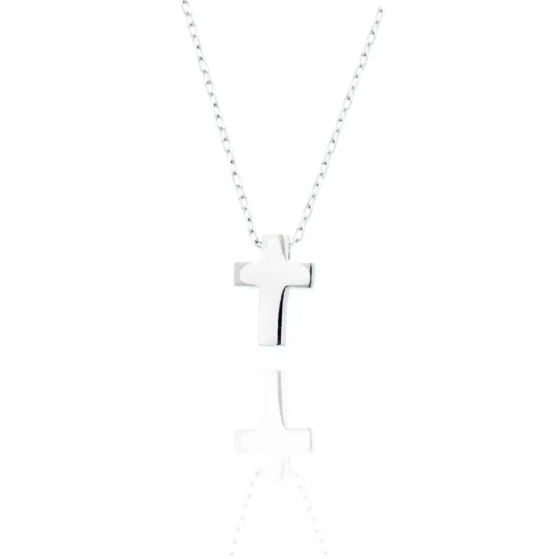 Collier con Croce Passante in Argento 925