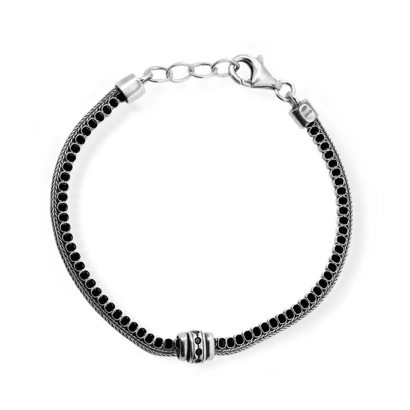 Bracciale Uomo in Argento 925 Doppio