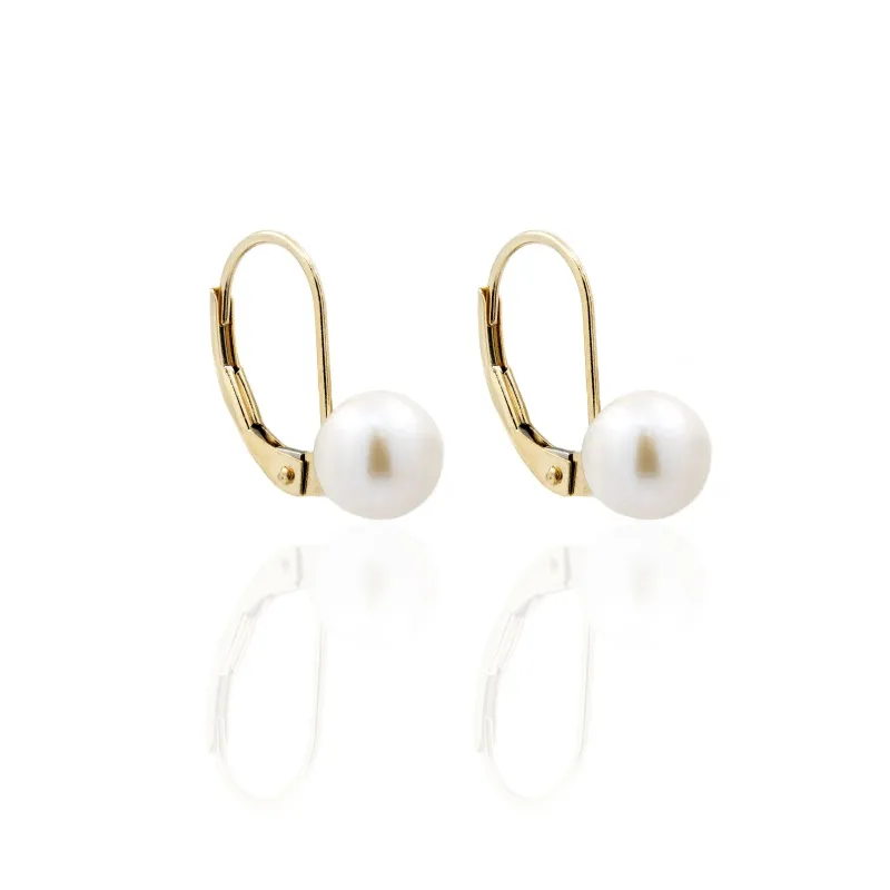 Orecchini in Oro 750 Monachella con Perla