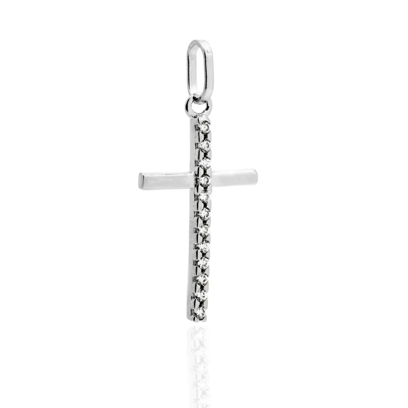 Croce in Oro 750 Piccola con Pietre