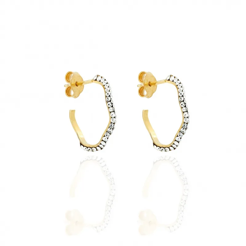 Orecchini in Argento 925 a Cerchio Nuvola