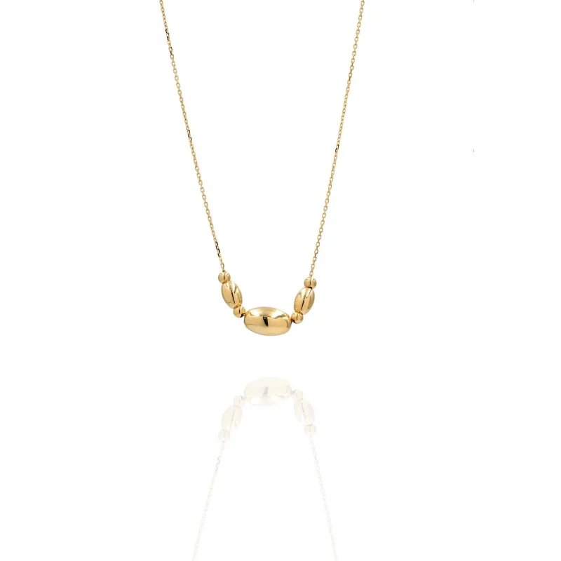 Collier in Oro 750 con Sfere Ovali