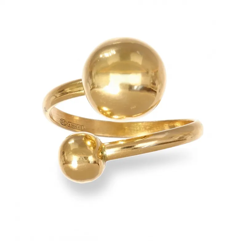 Anello in Argento 925 Sfere Incrociate