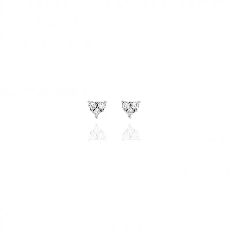 Orecchini a Cuore con Diamanti ct 0.14