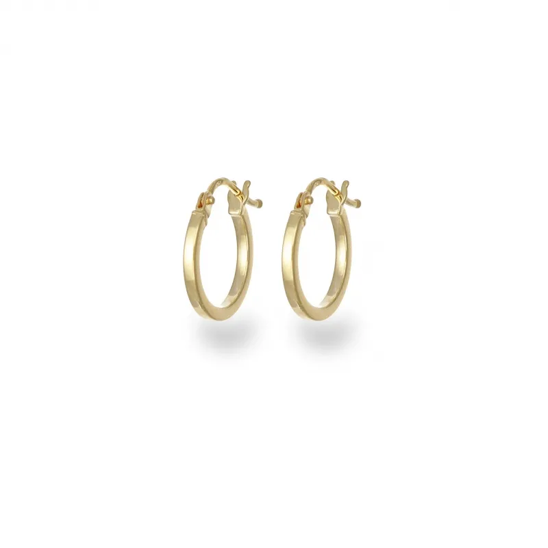 Orecchini a Cerchio in Oro 375 Classico D.1cm