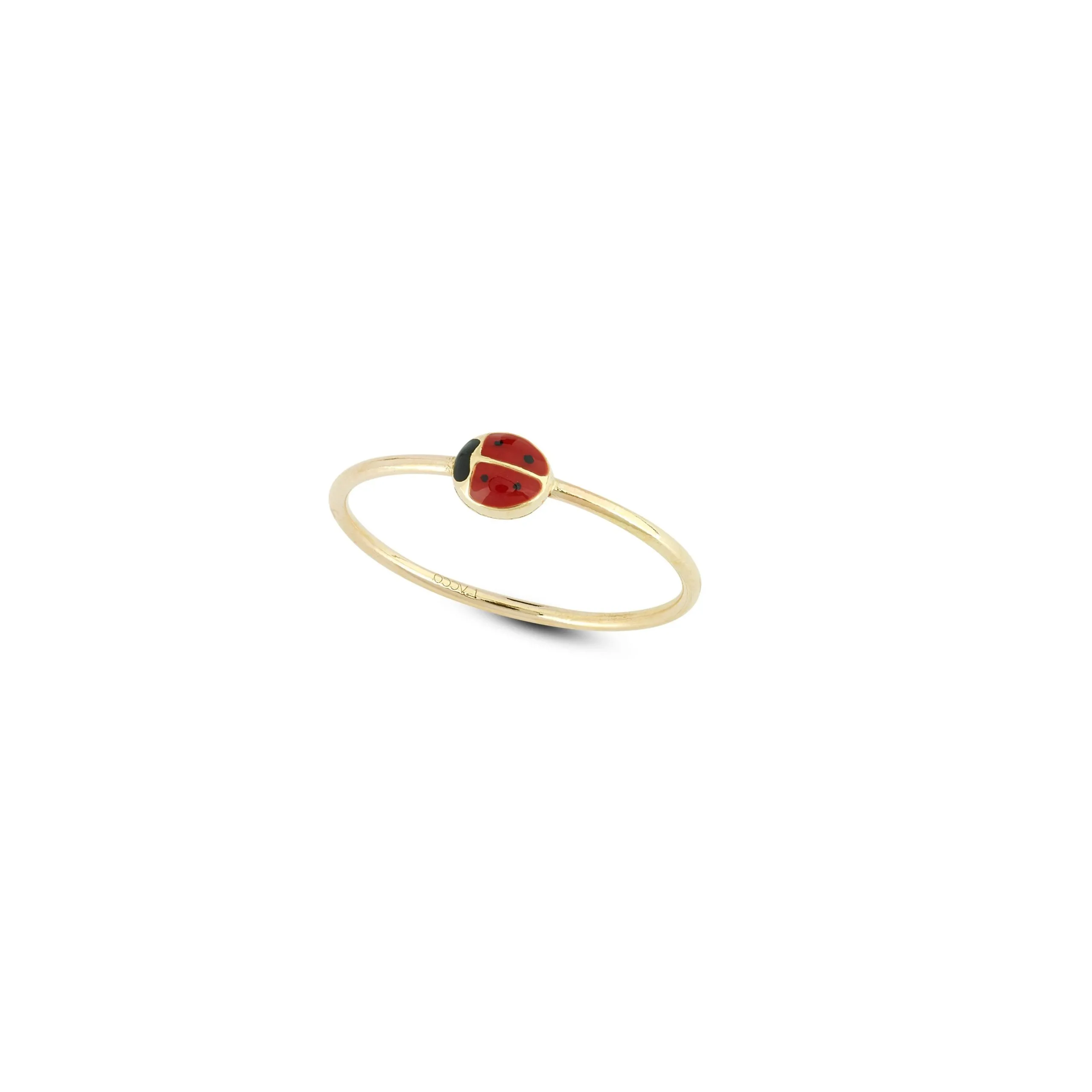 Anello Coccinella rossa