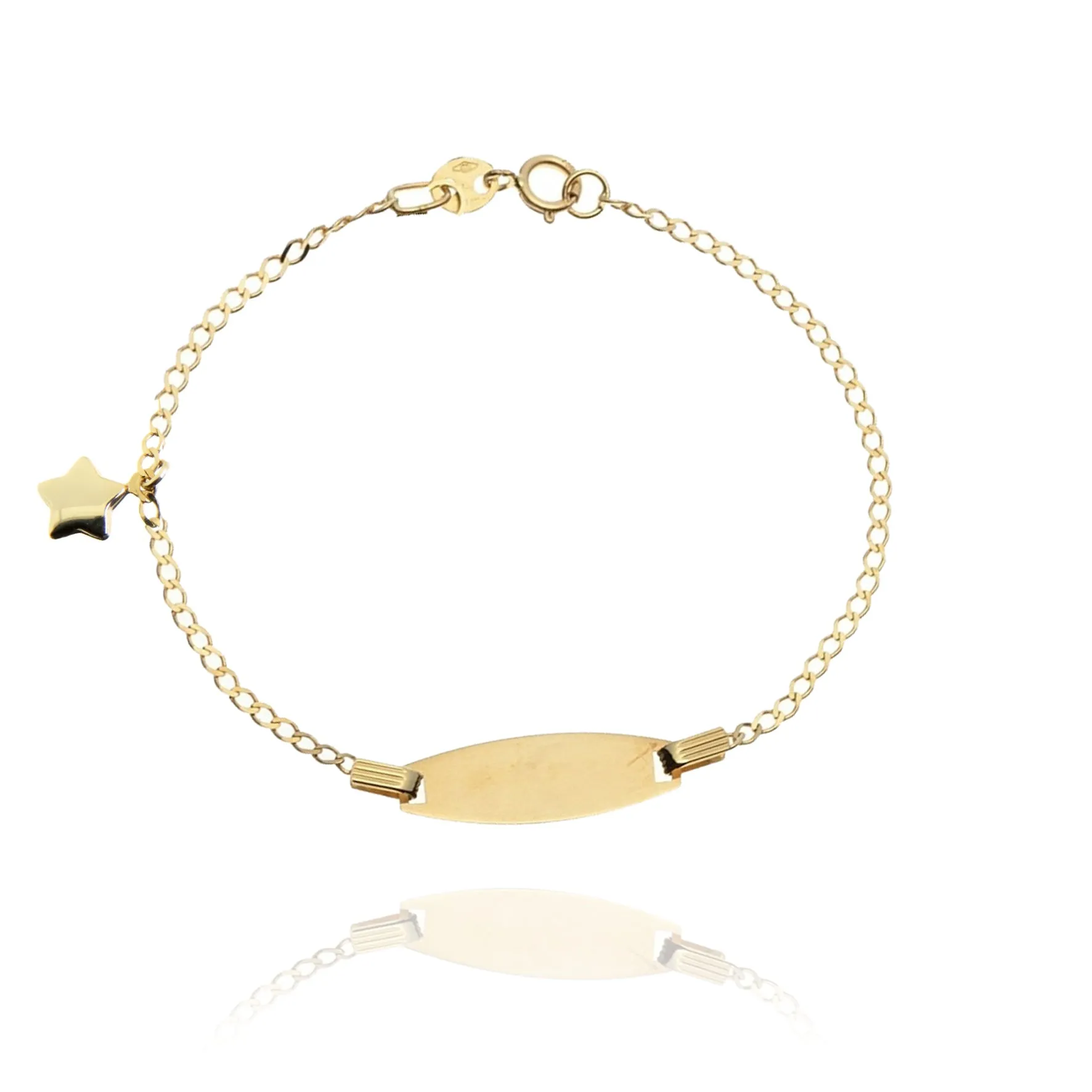 Stella pendente targhetta