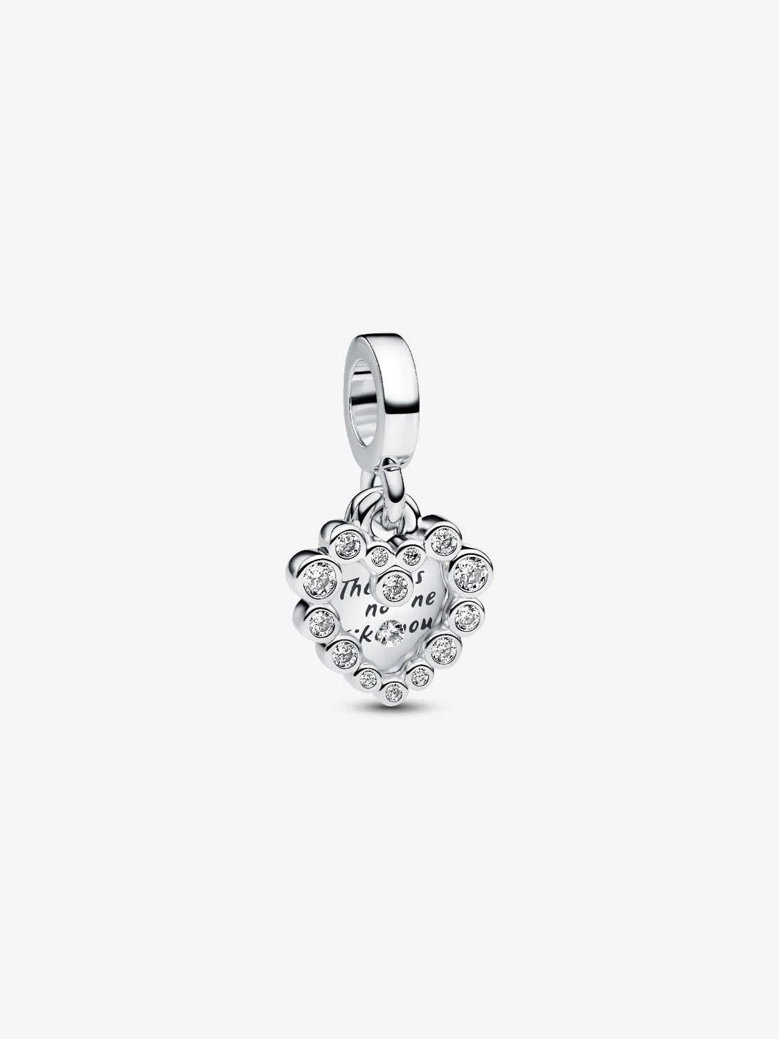 Pandora Charm Pendente Doppio Cuore Nessuna come Te
