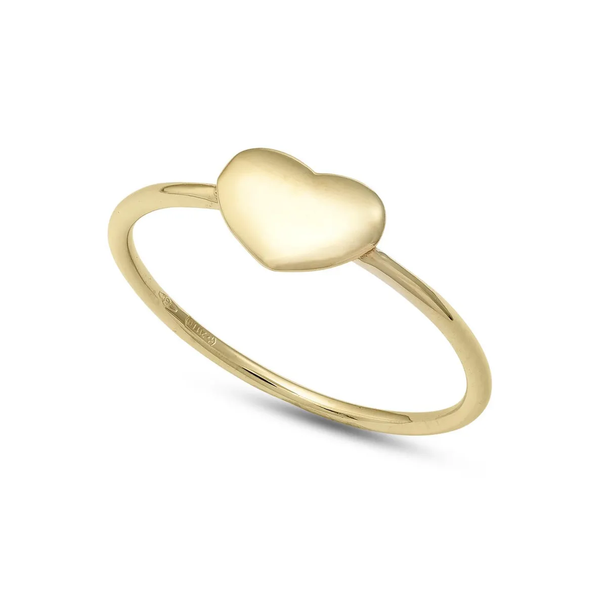AAZ 108 Anello donna Ambrosia Gioielli a forma di Cuore in Oro Giallo 18kt