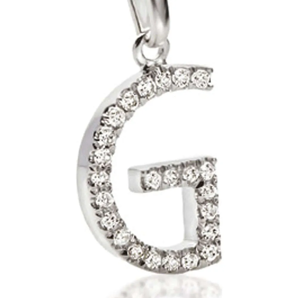 Iniziale G Ambrosia Oro e Zirconi ACZ 044