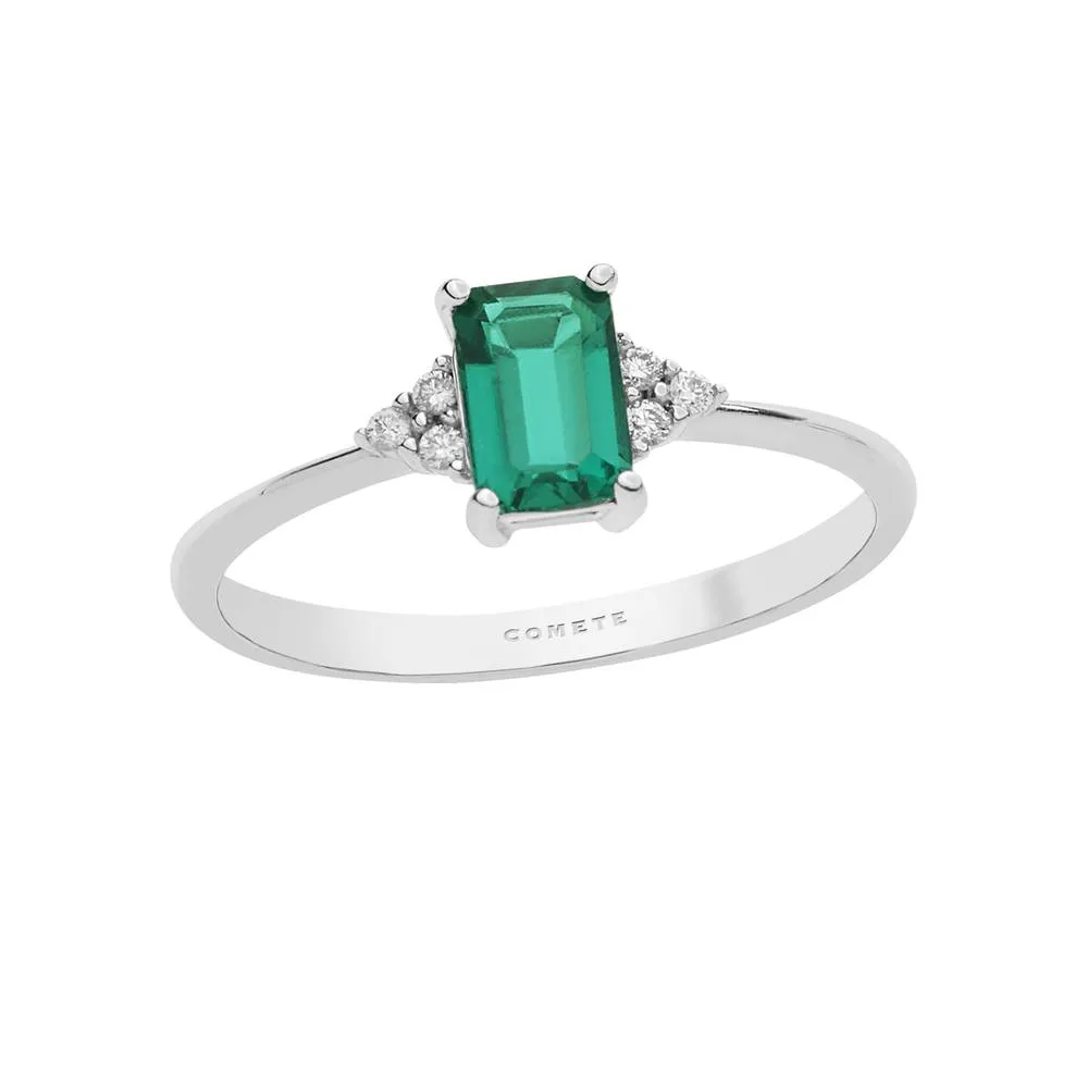 Anello Comete con Smeraldo e Diamanti ANB 2355
