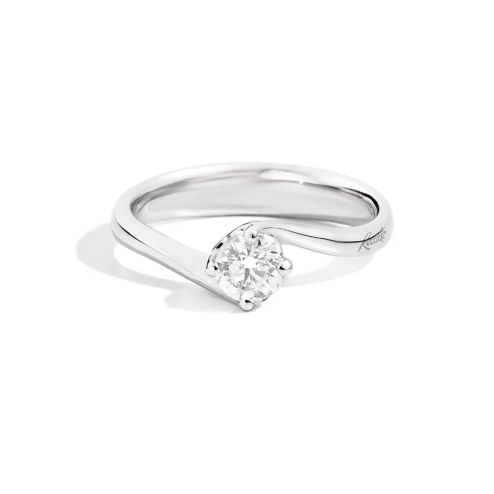 Recarlo Anello Solitario Anniversary in Platino