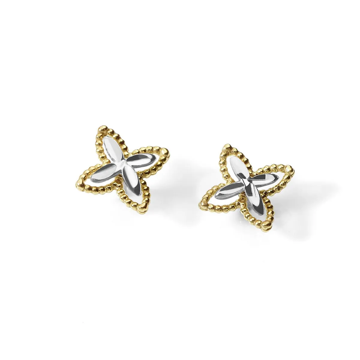 AOZ 210 Orecchini Donna Ambrosia Gioielli in Oro 18kt giallo e bianco