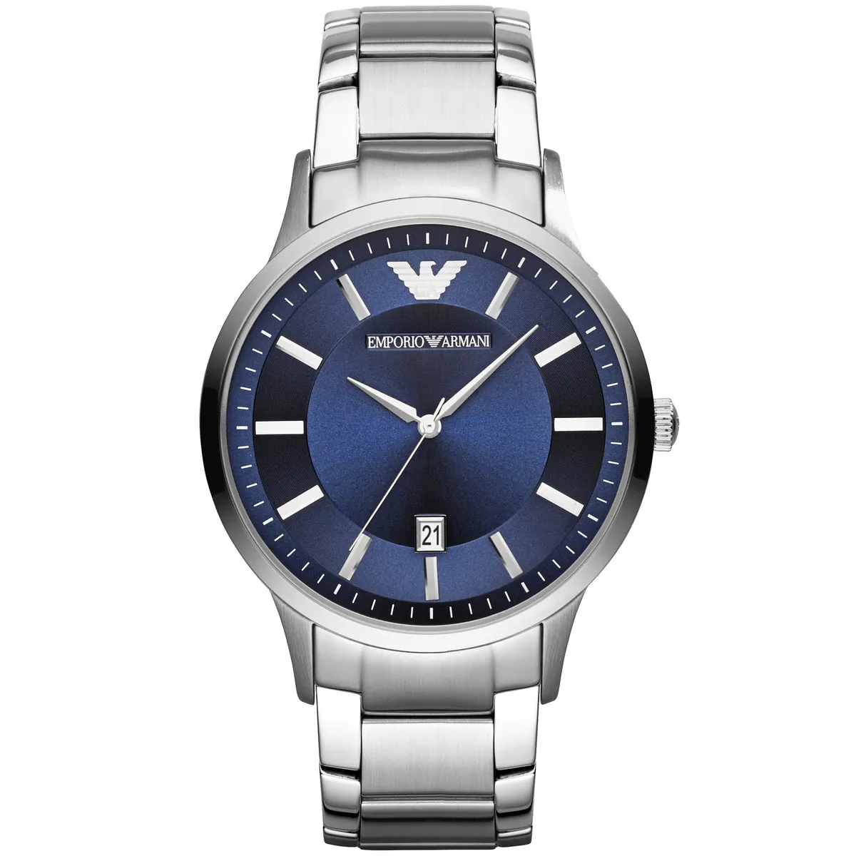 EMPORIO ARMANI AR11180 Renato Orologio Uomo in Acciaio Quadrante Blu